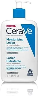 Cerave Moisturising Lotion For Dry To Very Dry Skin 473 Ml With Hyaluronic Acid And 3 Essential Ceramides