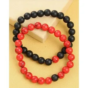 Black And Transparent Red Bracelet Cable