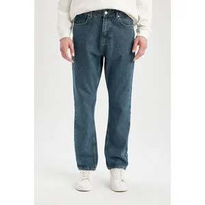 Defacto Man Straight Fit Denim Trousers