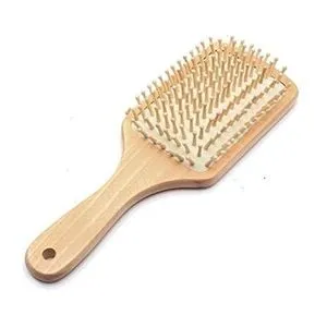 Wooden Medical Hair Brush - Beige