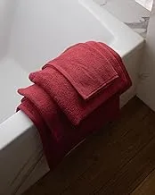 More Cottons Plain towels (100% Cotton) (burgundy, 70x140)