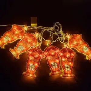 Ramadan Rope Of 10 Warm White Luminous Plasma Lanterns