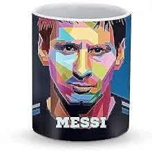 Stylizedd Mug 11oz Ceramic Mug Poly Messi