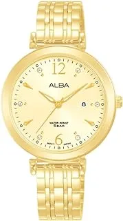 Alba LADIES' Fashion Stainless steel Light champagne dial AH7BV8X