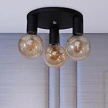 El Rawda RL-RS-006 Modern and Elegant High Quality Ceiling Lamp for Living Room or Bedroom - Black