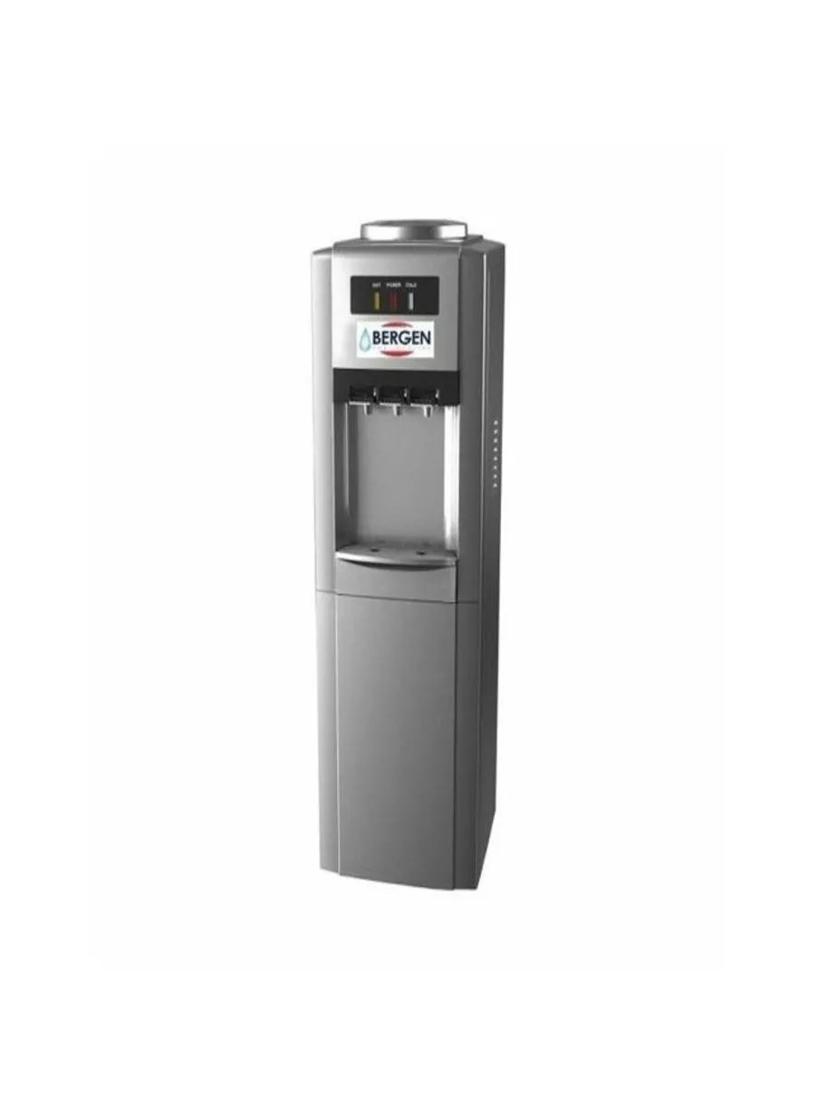 Bergen Bergen BYB110-3 Top-Load Freestanding Water Dispenser With Minibar - Silver