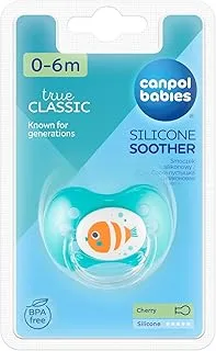 Canpol babies Silicone Soother 0-6m Round NATURE