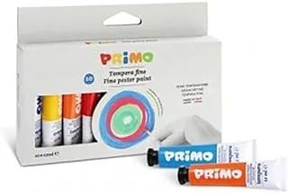 Primo 4441T10C Gouache Paint Tubes 10-Pieces, 12 mm Size