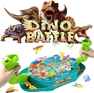 Pualsol Dino Shooting Toys.Dinosaur Game Battle Toy with Board Games and Dragon Toys for Kids - Perfect Boys Party Games and Great Fun Gifts for Childrens 4 5 6 7 8 Year Old