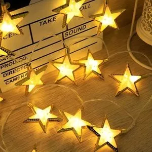 The Lighting Of Ramadan Decorations In The Form Of Stars