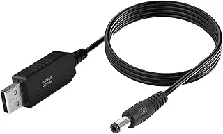 USB to DC Power Cable DC 5V to 12V Suitable for Router and Other Devices(1m)