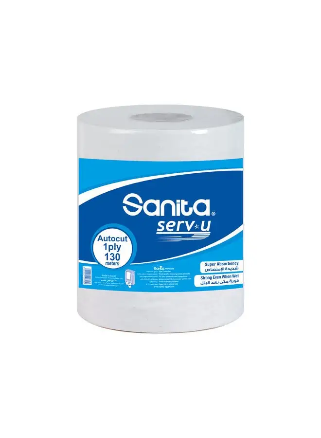 Sanita White Maxi Roll 130M 1 Roll