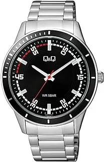 Q&Q Analog Quartz Stainless Steel Men Silver Watch - Q09A-001PY