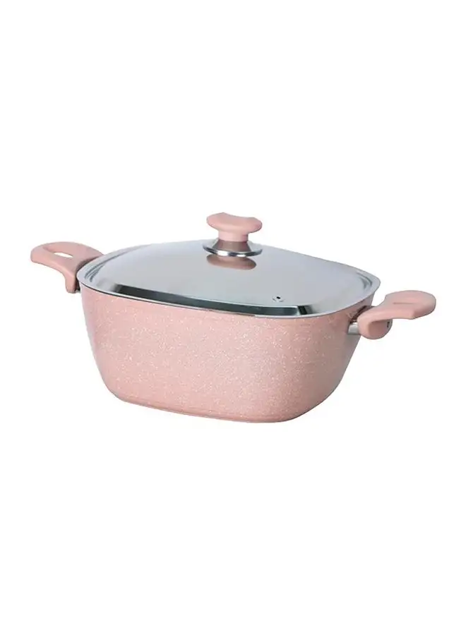 Top Chef Top Chef Square Granite Pot Size 24 Rose