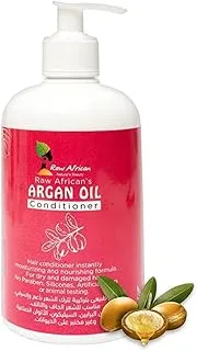 Raw African | Argan Oil Conditioner | Moisturizing | Nourishing | Dry & Damaged Hair | No Sulfate | No Parabens | No Artificial Colors | Hair Growth | Anti-Frizz | Healthy & Shiny Hair | 500ml