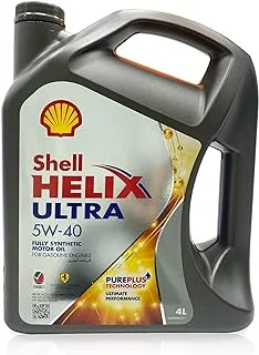 Shell Helix Ultra 5W-40 Fully Synthetic Motor Oil (15,000 Kms, 4 Litres, Pack Of 1)