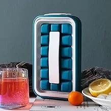 Ice Trays 36 Cells Folding Curling Ice Tray Molds Bar Maker Bag Ice Cube Trays Silicone with Lids Iced Drink Water Bottle Quick-Freezing Ice Kettle Kitchen Tools