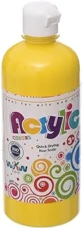 WKW High Quality Non Toxic Acrylic Colors 600ml -Yellow