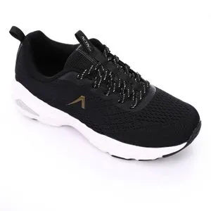 Activ Hard Rubber Sole Lace Closure Sneakers - Black