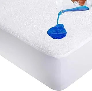 Mamas Gift Waterproof Mattress Protector, 200 cm x 160 cm Size, X-Large, White