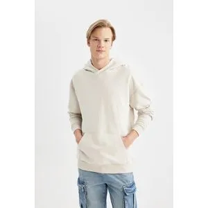 Defacto Man Oversize Fit Crew Neck Short Sleeve Knitted T-Shirt