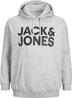 سويت شيرت بقلنسوة وشعار شركة Jack & Jones للرجال (عبوة من 1)