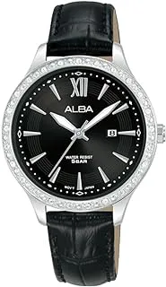 ALBA LADIES' Fashion Genuine Leather strap Black dial AH7BY3X