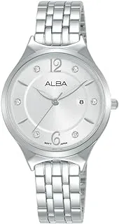 ALBA LADIES' Fashion Stainless Steel Silver white dial AH7AR7X