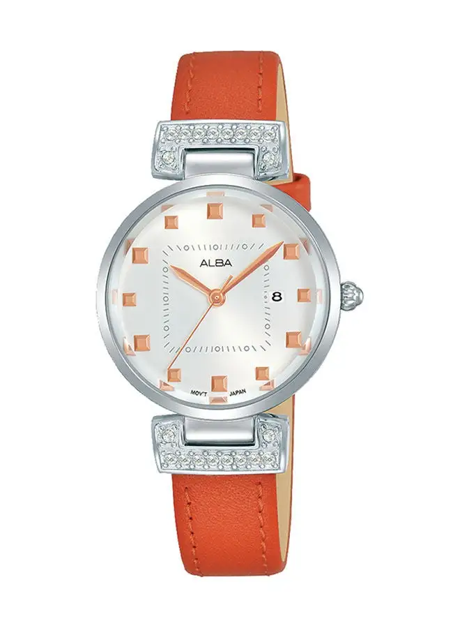 Alba Analog Leather Watch AH7Q79X