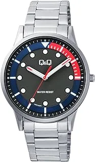 Q&Q WATCHES Q&Q Watch by Citizen Q50B-002PY Men Black Stainless Steel Strap