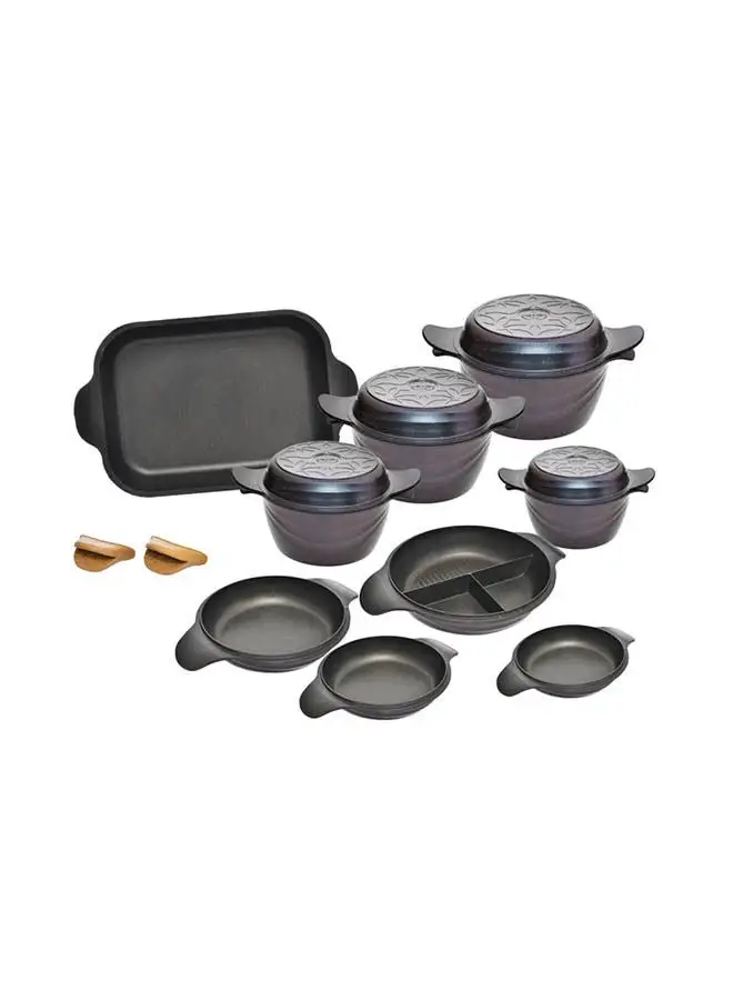 NeoKlein Set of Casserole 36+ 4 Duck coverings + 4 duck dish (18.20.24.30)-Blue