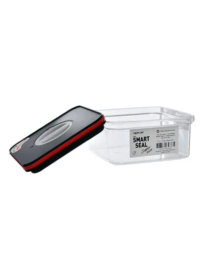 Neoflam Smart Seal Square Storage Box Clear 900ml