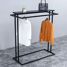 sama steel clothes stand with dimensions 40cm * 110cm * height 130cm made of steel with black electrostatic coating