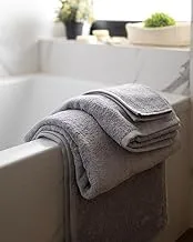 More Cottons Plain towels (100% Cotton) (grey, 70x140)