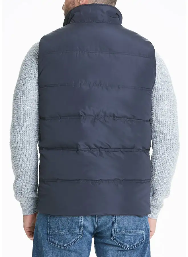 Matalan Lincoln Navy Fleece Lined Cord Padded Gilet