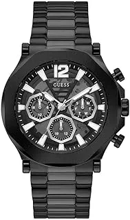 GUESS US Men's Black Cut-Through Multifunction Watch