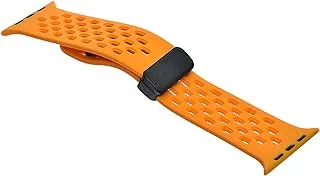 Silicone Watch Strap With Amazing Design And Flexibility For Smart Watch 42/44/45/49 mm - Light Orange