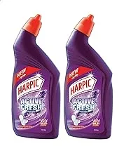 Harpic Lavender Toilet Cleaner, 100% Limescale Remover, 700ml - Twin pack 35% Off