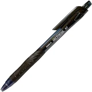 Dong-A Gel Stream Black Ink Ballpoint Pen, 0.7mm Tip Size, Black