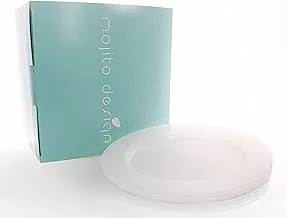 Mojito 12 Pcs. Flat Dishes 24 cm, Transparent