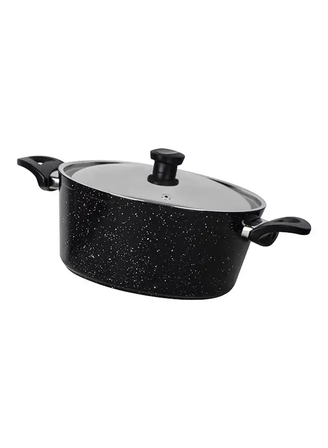 Top Chef Top Chef Square Granite Pot Size 18 Black