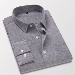 Fashion Men's Long Sleeve High Quality Shirt Slim Fit Trendy Business Casual Shirt Grey