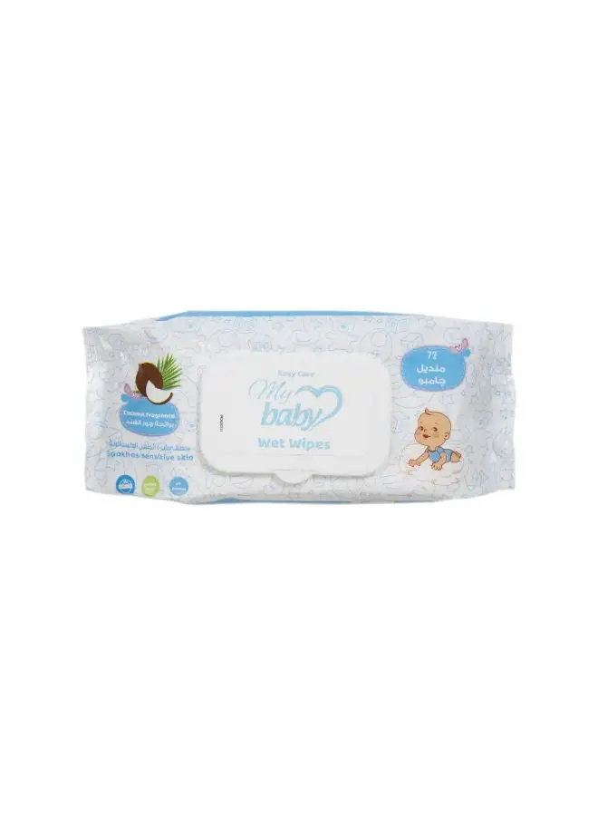 easy care 72-Piece My Baby Wet Wipes - Coconut