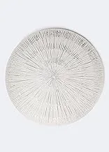 Matalan Nicole Farhi Circular Metallic Wall Art, 39 cm Size, Grey