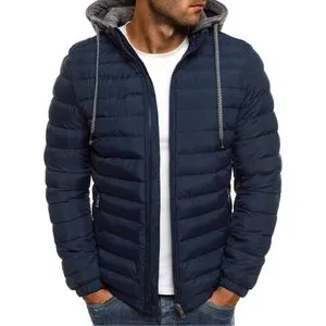 Fashion Down Cotton Jacket Men's Simple Loose Men's European