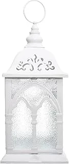 accessories shop Metal Large Lantern Classic Design With Magnetic Door And Metal Handle To Add More Fun For Decoration - White