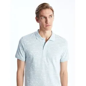 LC Waikiki Polo Neck Short Sleeve Patterned Pike Men's T-Shirt