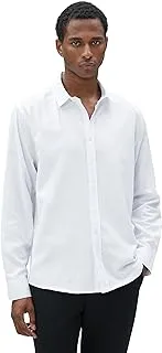 KOTON Men Basic Shirt Classic Neck Long Sleeve Buttoned