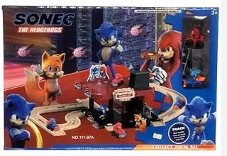 Mounir Toys 111-97A Track Sonic Racing Car Parking Lot Game Set