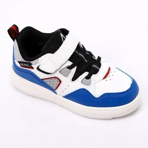 Activ Leather Comfy Blue , White & Red Boys Sneakers